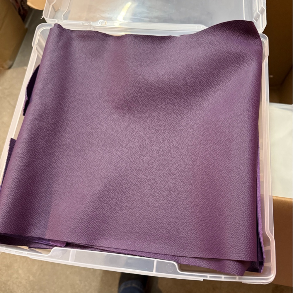 Genuine Full Grain Leather- Purple 18 pieces